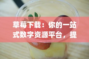 草莓下载：你的一站式数字资源平台，提供各种优质、安全、高速的软件应用下载服务