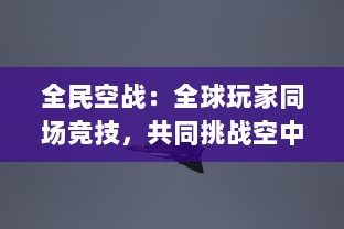 全民空战：全球玩家同场竞技，共同挑战空中极限对决，谁将成为天空之王？