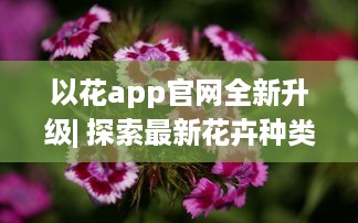 以花app官网全新升级| 探索最新花卉种类及养护秘籍| 一站式花卉购物体验