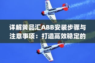 详解黄品汇ABB安装步骤与注意事项：打造高效稳定的工作环境 v9.1.1下载