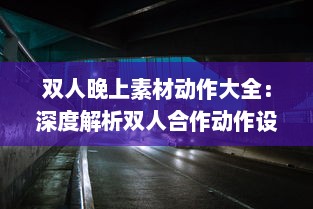 双人晚上素材动作大全：深度解析双人合作动作设计与应用于夜晚环境中的特殊表现