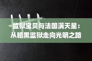 监狱宝贝与法国满天星：从暗黑监狱走向光明之路的感人故事