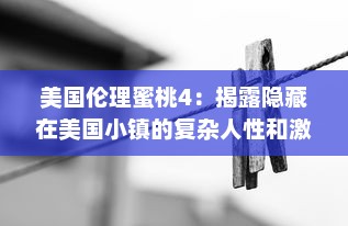 美国伦理蜜桃4：揭露隐藏在美国小镇的复杂人性和激烈情感的深度剖析 v4.1.4下载