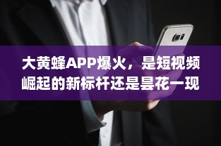 大黄蜂APP爆火，是短视频崛起的新标杆还是昙花一现?社交媒体独特视角解析 v4.2.4下载