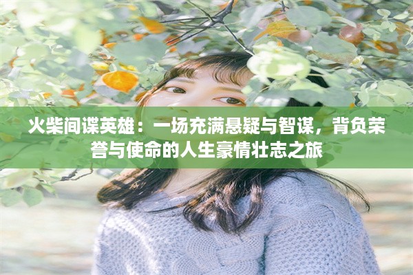 火柴间谍英雄：一场充满悬疑与智谋，背负荣誉与使命的人生豪情壮志之旅